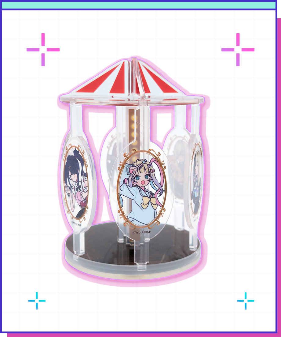 【POP-UP STORE in 東名阪2026】ニディガ メリーゴーランド立体アクスタ｜超てんちゃん・あめちゃん・パープル・ロリポップ・獄薔薇美血華・禰智禍さま・かちぇ｜NEEDY GIRL OVERDOSE 公式グッズ