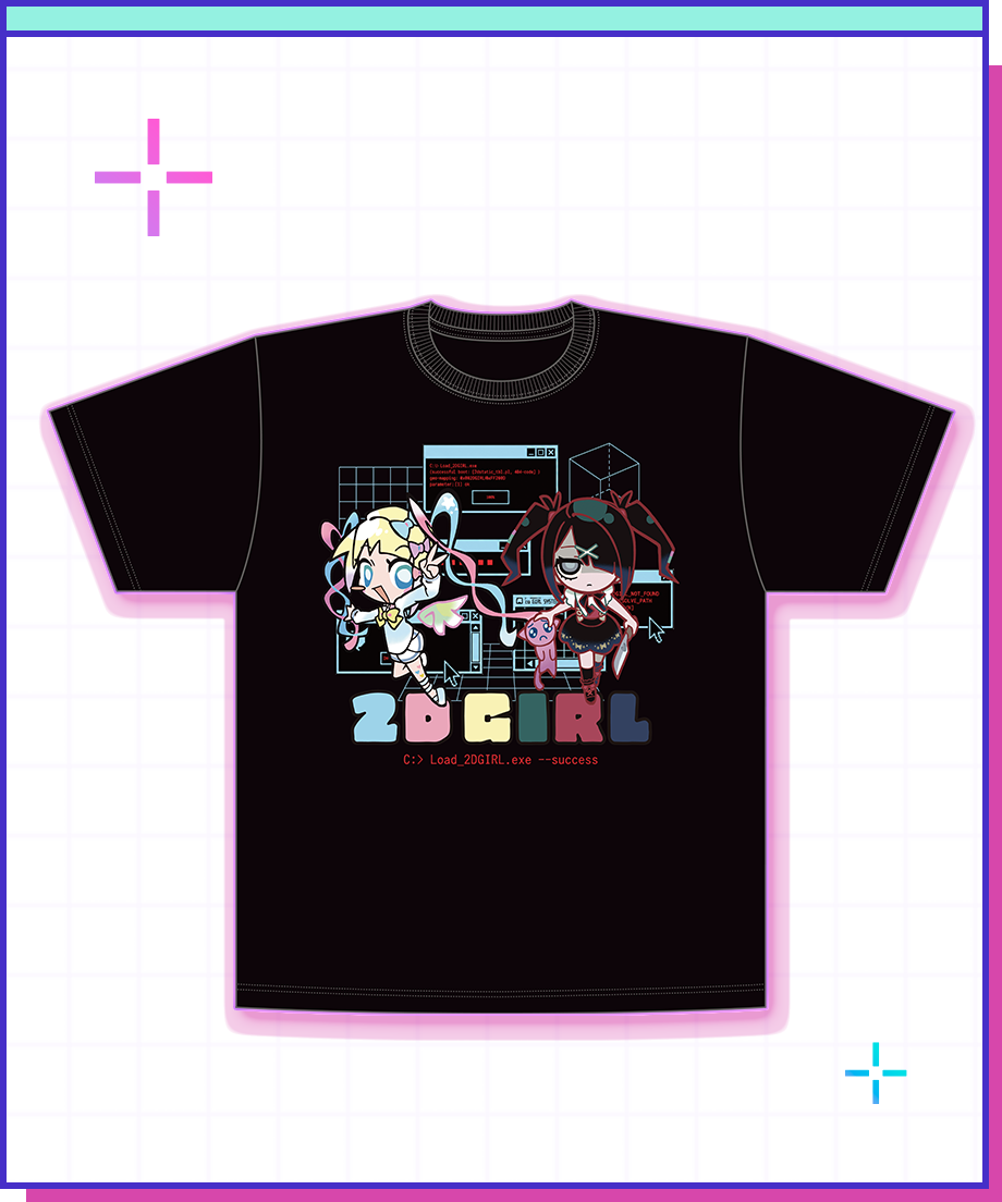 【POP-UP STORE in 東名阪2026】2D GIRL Graphic Tシャツ｜超てんちゃん・あめちゃん｜NEEDY GIRL OVERDOSE 公式グッズ