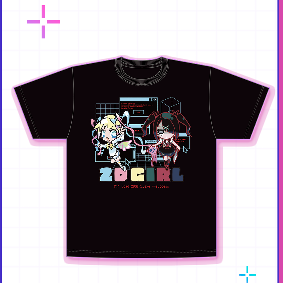 【POP-UP STORE in 東名阪2026】2D GIRL Graphic Tシャツ｜超てんちゃん・あめちゃん｜NEEDY GIRL OVERDOSE 公式グッズ