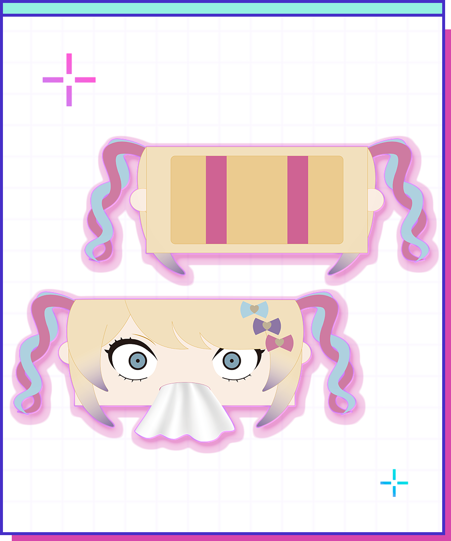 【POP-UP STORE in 東名阪2026】オロロロロ超てんちゃんティッシュケース｜超てんちゃん｜NEEDY GIRL OVERDOSE 公式グッズ