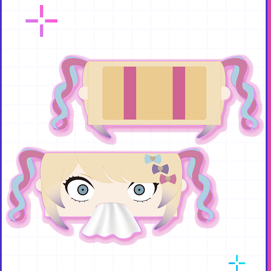 【POP-UP STORE in 東名阪2026】オロロロロ超てんちゃんティッシュケース｜超てんちゃん｜NEEDY GIRL OVERDOSE 公式グッズ