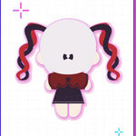 【POP-UP STORE in 東名阪2026】ダーク超てんちゃんぬいぐるみ 詳細画像2｜超てんちゃん｜NEEDY GIRL OVERDOSE 公式グッズ