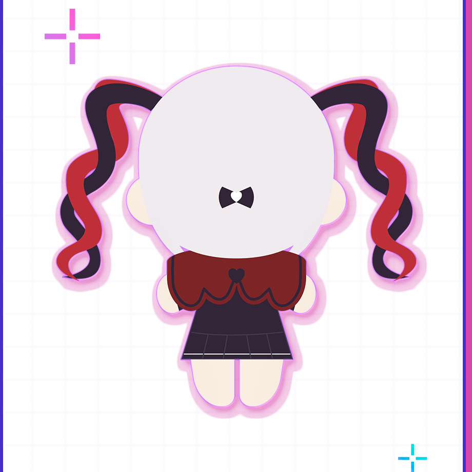 【POP-UP STORE in 東名阪2026】ダーク超てんちゃんぬいぐるみ 詳細画像2｜超てんちゃん｜NEEDY GIRL OVERDOSE 公式グッズ