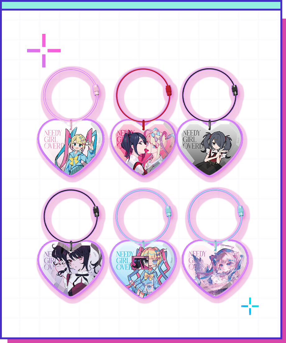 【POP-UP STORE in 東名阪2026】ニディガプリズムカットキーホルダー｜超てんちゃん・あめちゃん｜NEEDY GIRL OVERDOSE 公式グッズ