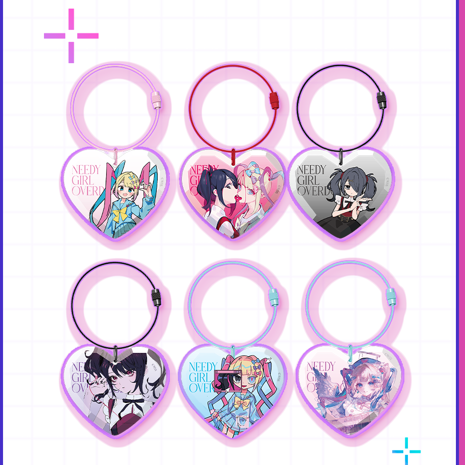 【POP-UP STORE in 東名阪2026】ニディガプリズムカットキーホルダー｜超てんちゃん・あめちゃん｜NEEDY GIRL OVERDOSE 公式グッズ