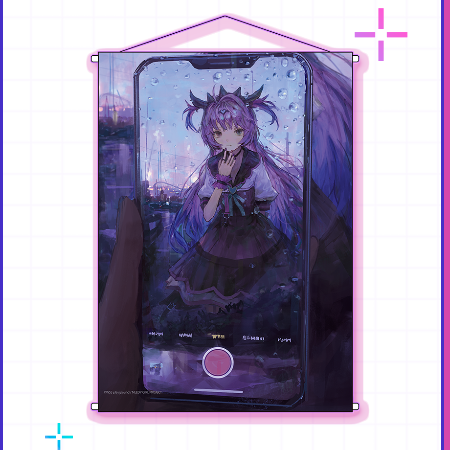 【POP-UP STORE in 東名阪2026】しおん先生描き下ろし ロリポップタペストリー｜パープル・ロリポップ｜NEEDY GIRL OVERDOSE 公式グッズ