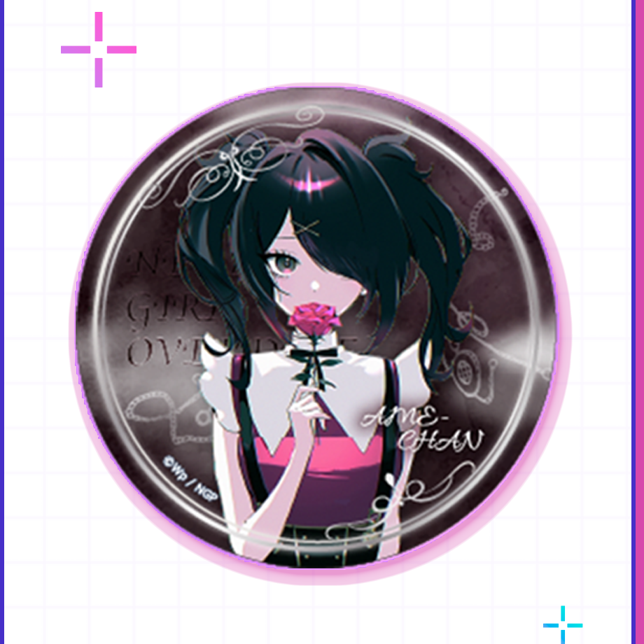 【POP-UP STORE in 東名阪2026】あめちゃん ミステリー・ローズ缶バッジ｜あめちゃん｜NEEDY GIRL OVERDOSE 公式グッズ