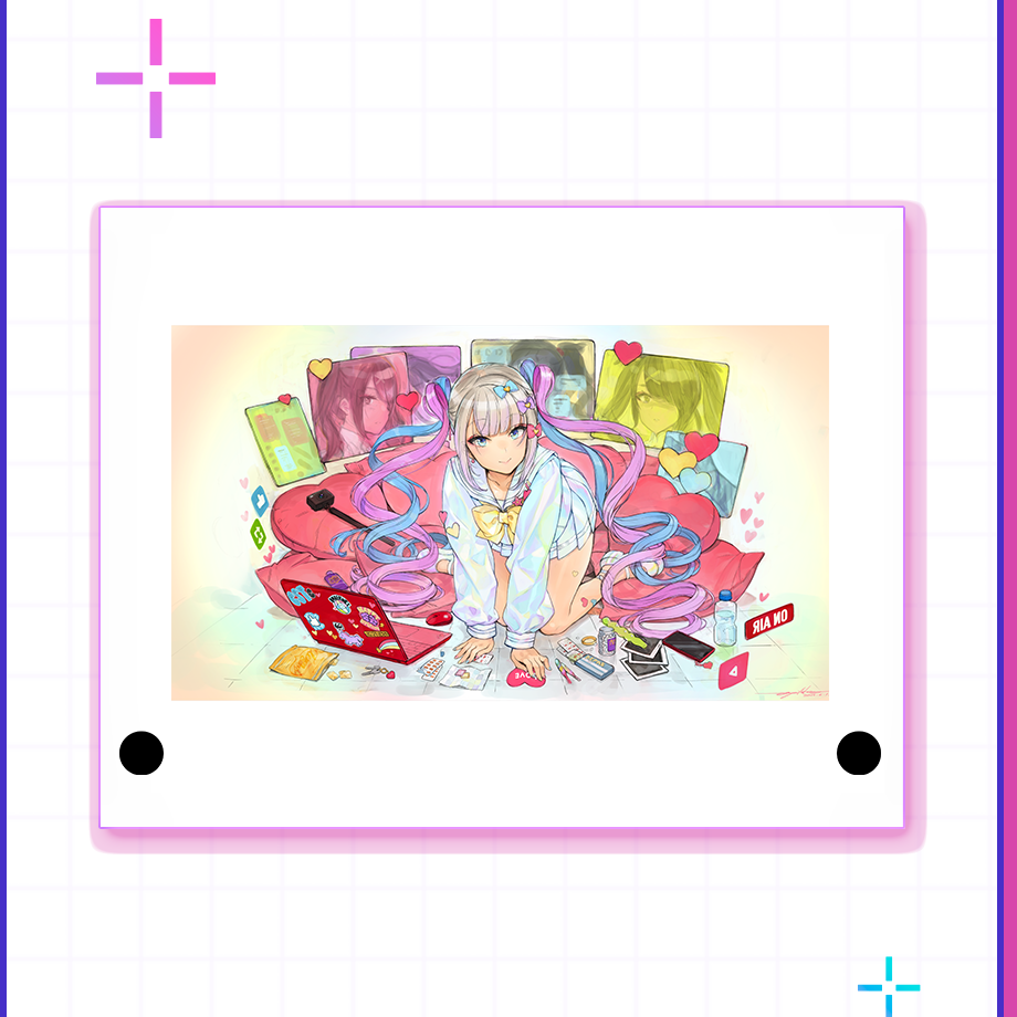 【過去グッズ掘り出し祭】絵画レプリカアクリルスタンド 　(大槍葦人先生)