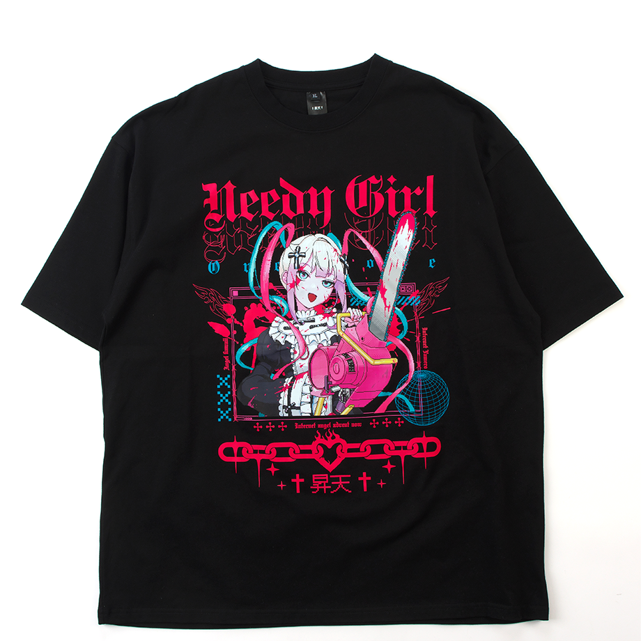 【ニディガ東西POPUPSTORE】NEEDY GIRL OVERDOSE グラフィックTシャツ（チェーンソー） 詳細画像2