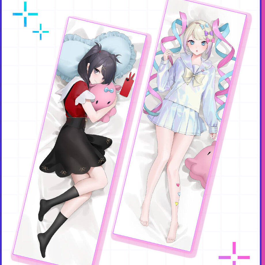 【ニディガ東名阪POPUPSTORE】お久しぶり先生描き下ろし「あめちゃん＆超絶最かわてんしちゃん」抱き枕カバー