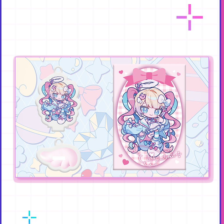 【ニディガ展4】超てんちゃん2Wayアクリル＆トレカセット 詳細画像2