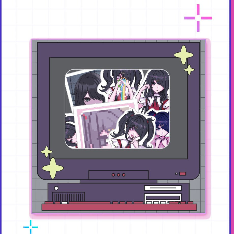 あめちゃんまみれフレークシール