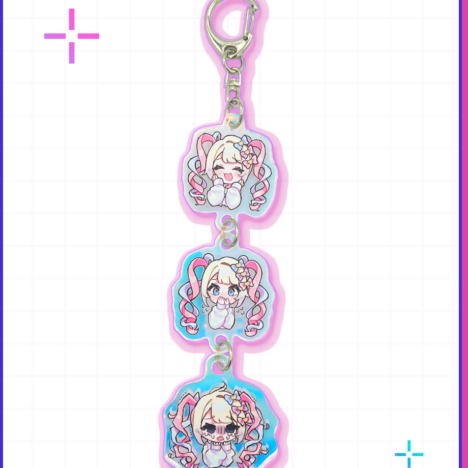 萌ナオミ先生超てんちゃん連結アクキー