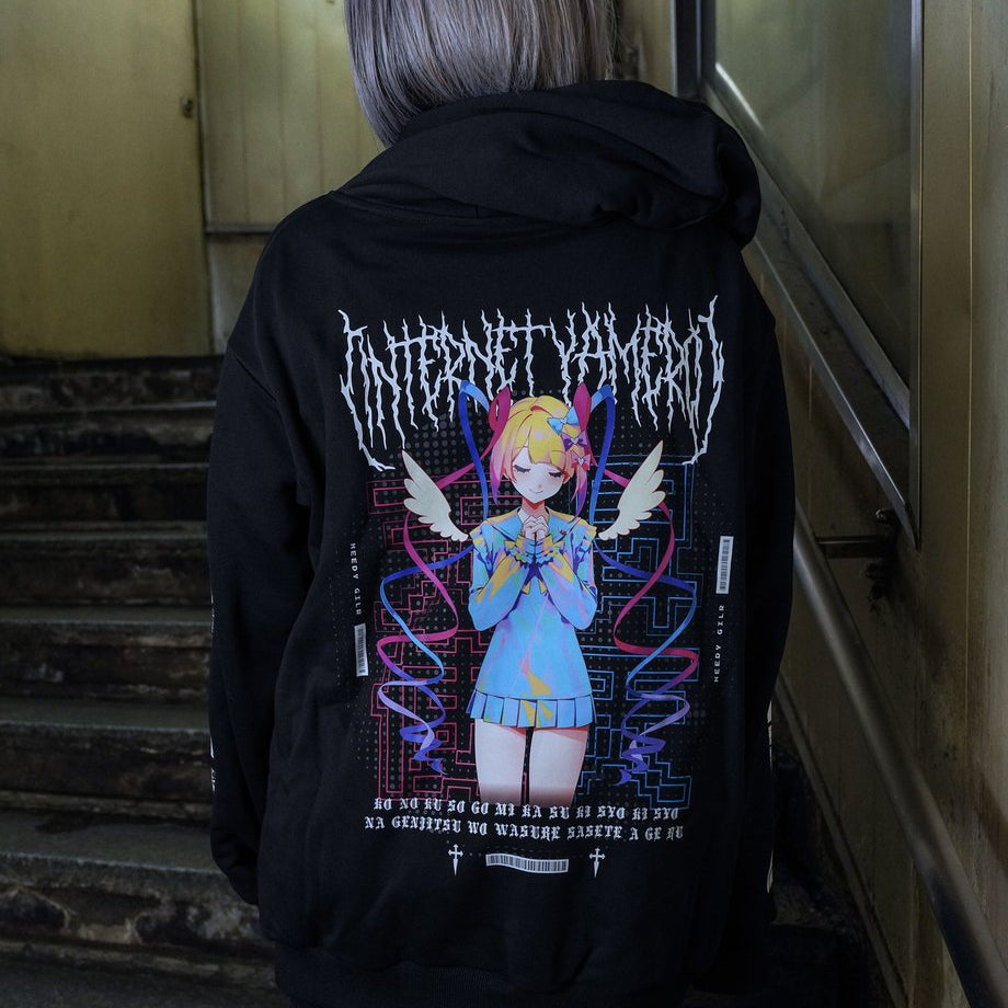 【常設販売】＃インターネットやめろパーカーver.2 (プルオーバーフーディ）