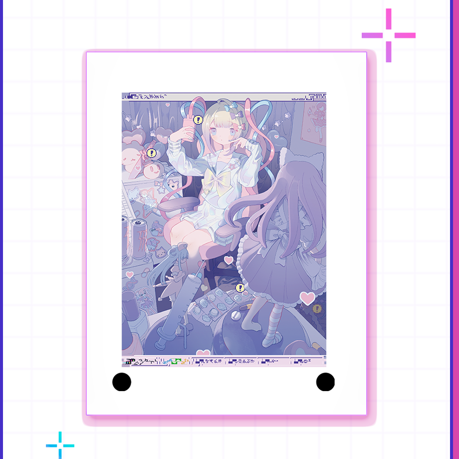 【過去グッズ掘り出し祭】絵画レプリカアクリルスタンド 　(えぐえぐ先生)