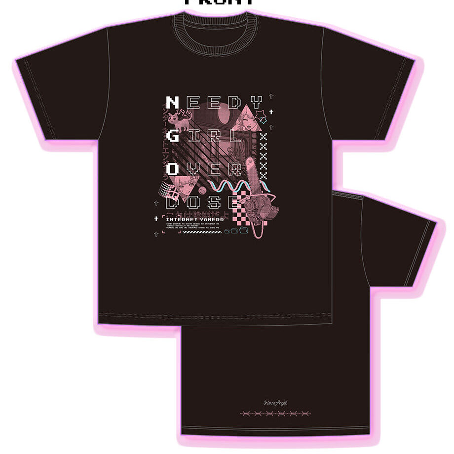 NEEDY GIRL OVERDOSE グラフィックTシャツ（インターネットエンジェう） 詳細画像2