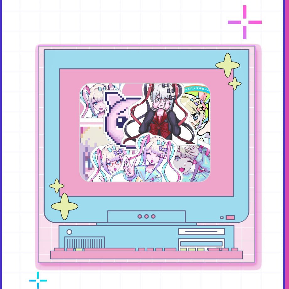 超てんちゃんまみれフレークシール
