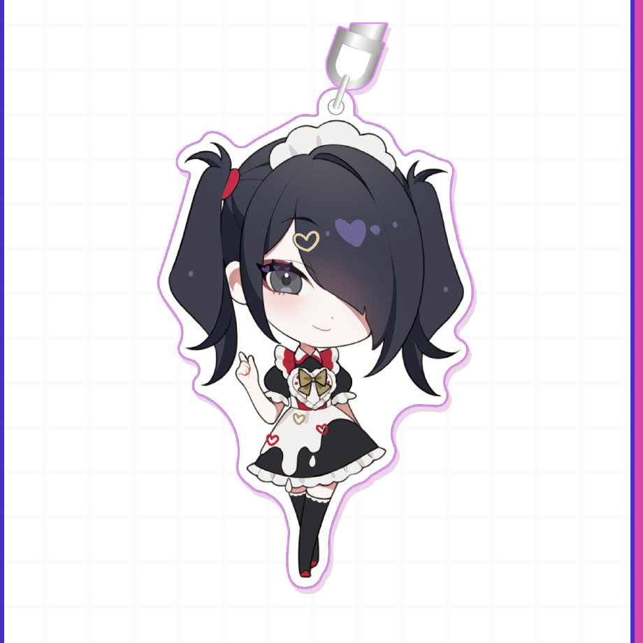 SDあめちゃんメイド服アクリルキーホルダー