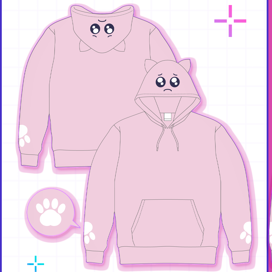 【てんしのお茶会】ねこみみもふもふぴえんパーカー