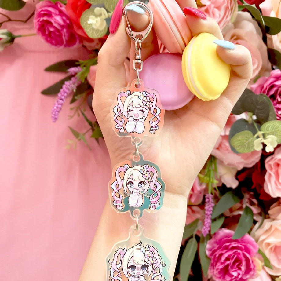 萌ナオミ先生超てんちゃん連結アクキー 詳細画像2