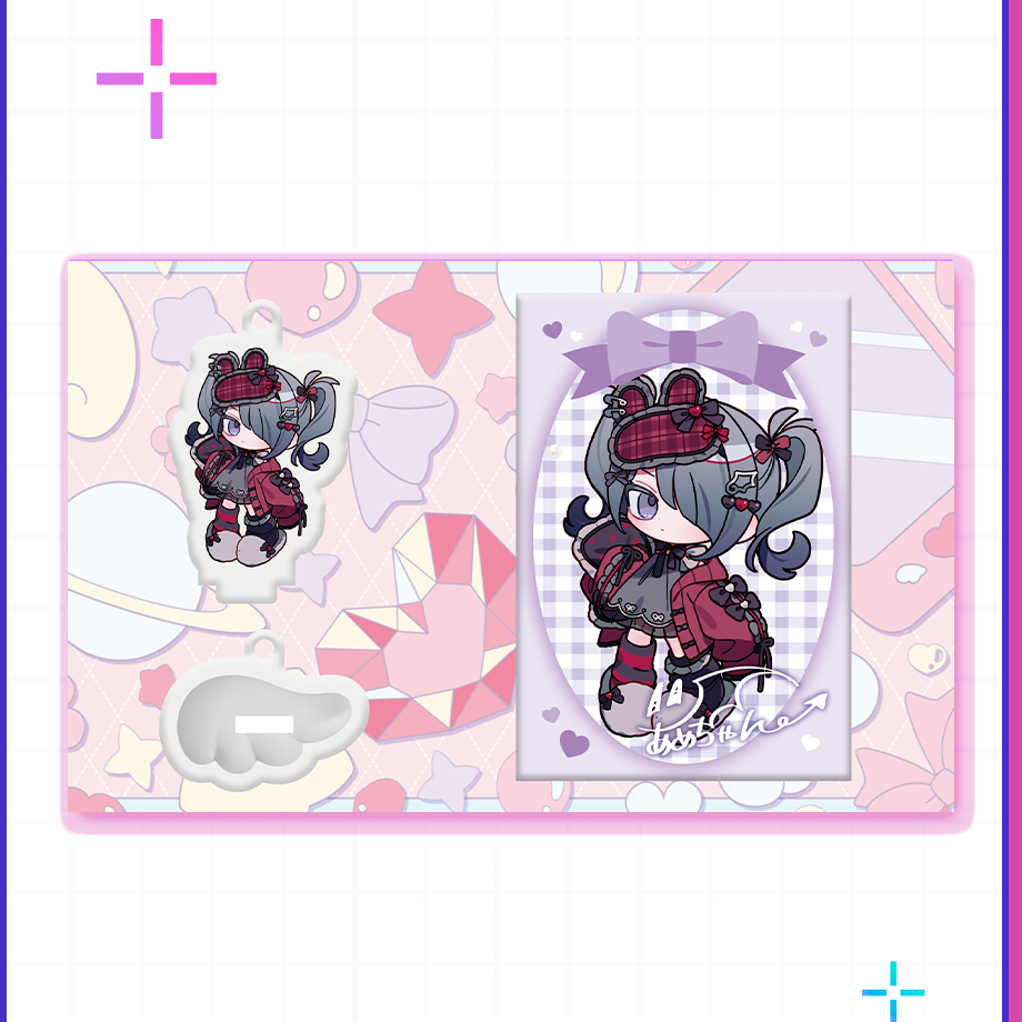 【ニディガ展4】あめちゃん2Wayアクリル＆トレカセット 詳細画像2