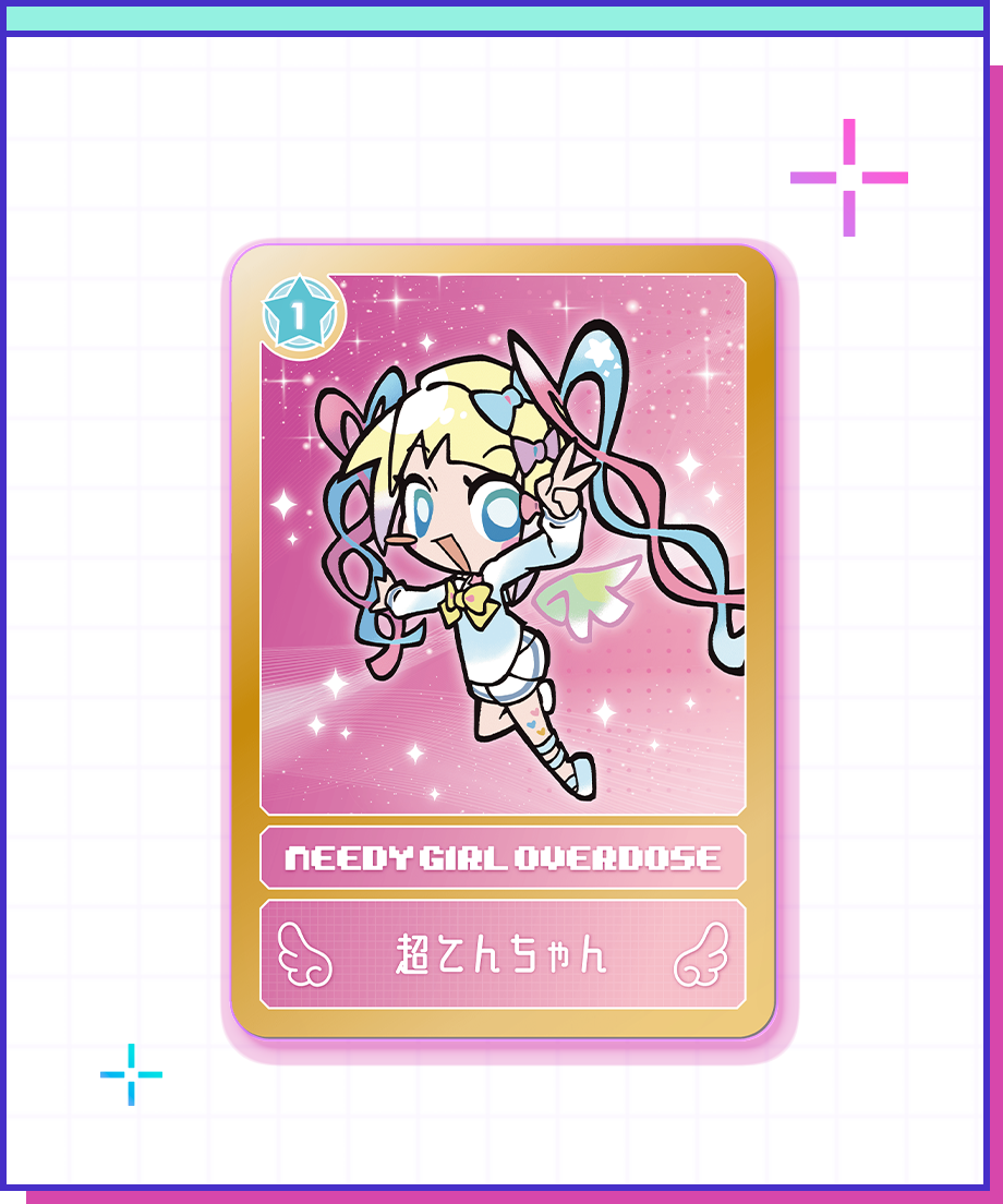 【POP-UP STORE in 東名阪2026】ニディガトレーディングホログラムカード ver.2 詳細画像2｜超てんちゃん・あめちゃん・パープル・ロリポップ・獄薔薇美血華・禰智禍さま・かちぇ｜NEEDY GIRL OVERDOSE 公式グッズ