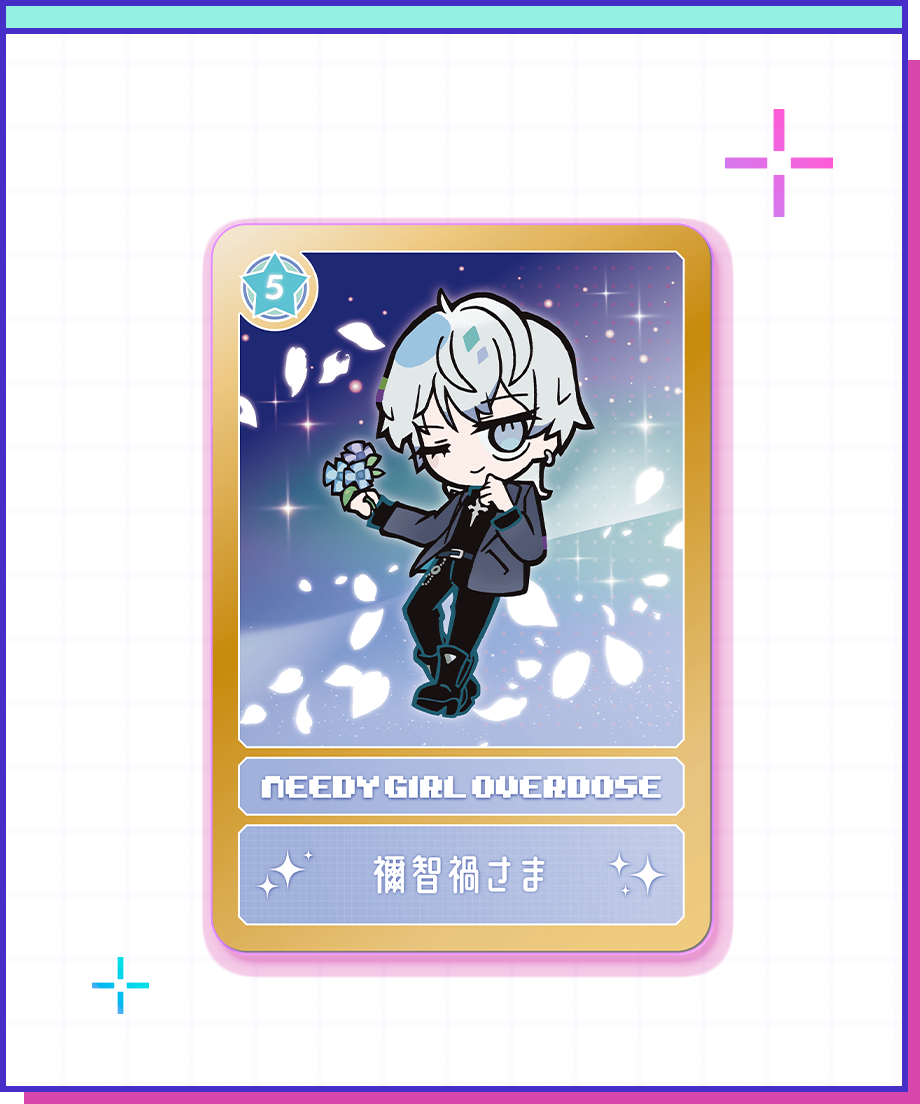 【POP-UP STORE in 東名阪2026】ニディガトレーディングホログラムカード ver.2 詳細画像10｜超てんちゃん・あめちゃん・パープル・ロリポップ・獄薔薇美血華・禰智禍さま・かちぇ｜NEEDY GIRL OVERDOSE 公式グッズ