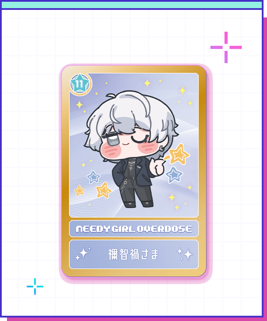 【POP-UP STORE in 東名阪2026】ニディガトレーディングホログラムカード ver.2 詳細画像11｜超てんちゃん・あめちゃん・パープル・ロリポップ・獄薔薇美血華・禰智禍さま・かちぇ｜NEEDY GIRL OVERDOSE 公式グッズ