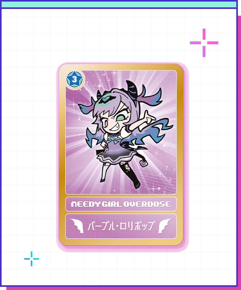【POP-UP STORE in 東名阪2026】ニディガトレーディングホログラムカード ver.2 詳細画像6｜超てんちゃん・あめちゃん・パープル・ロリポップ・獄薔薇美血華・禰智禍さま・かちぇ｜NEEDY GIRL OVERDOSE 公式グッズ